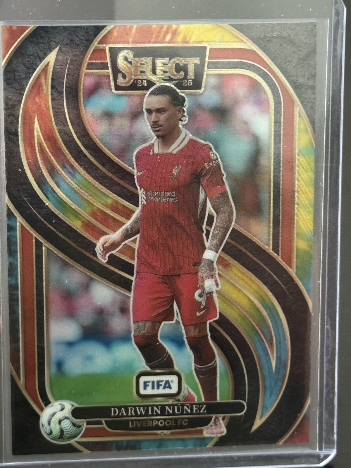 2024-25 Panini Select Fifa - Darwin Nunez #119 Tie-Dye Prizm /25 Liverpool LFC