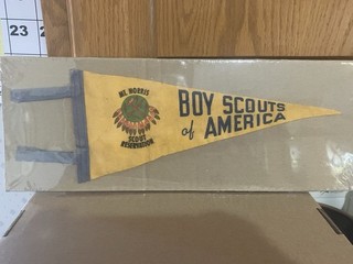 Circa 1960’s Vermont Boy Scout Mt. Norris Felt Pennant Eden VT.
