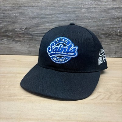 St Paul Saints Hat Cap Strap Back Black CHS Field Minnesota MiLB Baseball Team