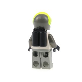 1x LEGO Mini Figurine Space Exploriens Astronaut White Air Tank Helmet 6958 6982