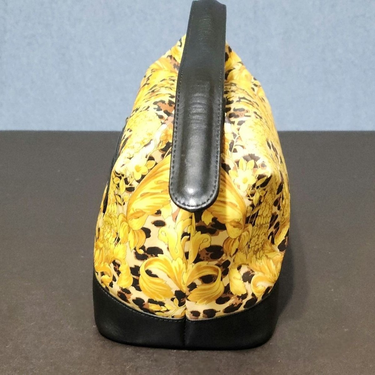 Gianni Versace gold baroque leopard print mini bag | eBay