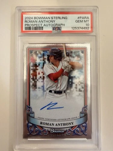 2024 Bowman Sterling Roman Anthony Autograph Boston Red Sox PSA 10 #PA-RA