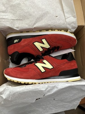 New Balance US574SL 574 Authors Pack Red Black White Size 12 NEW! 2014 MiUSA