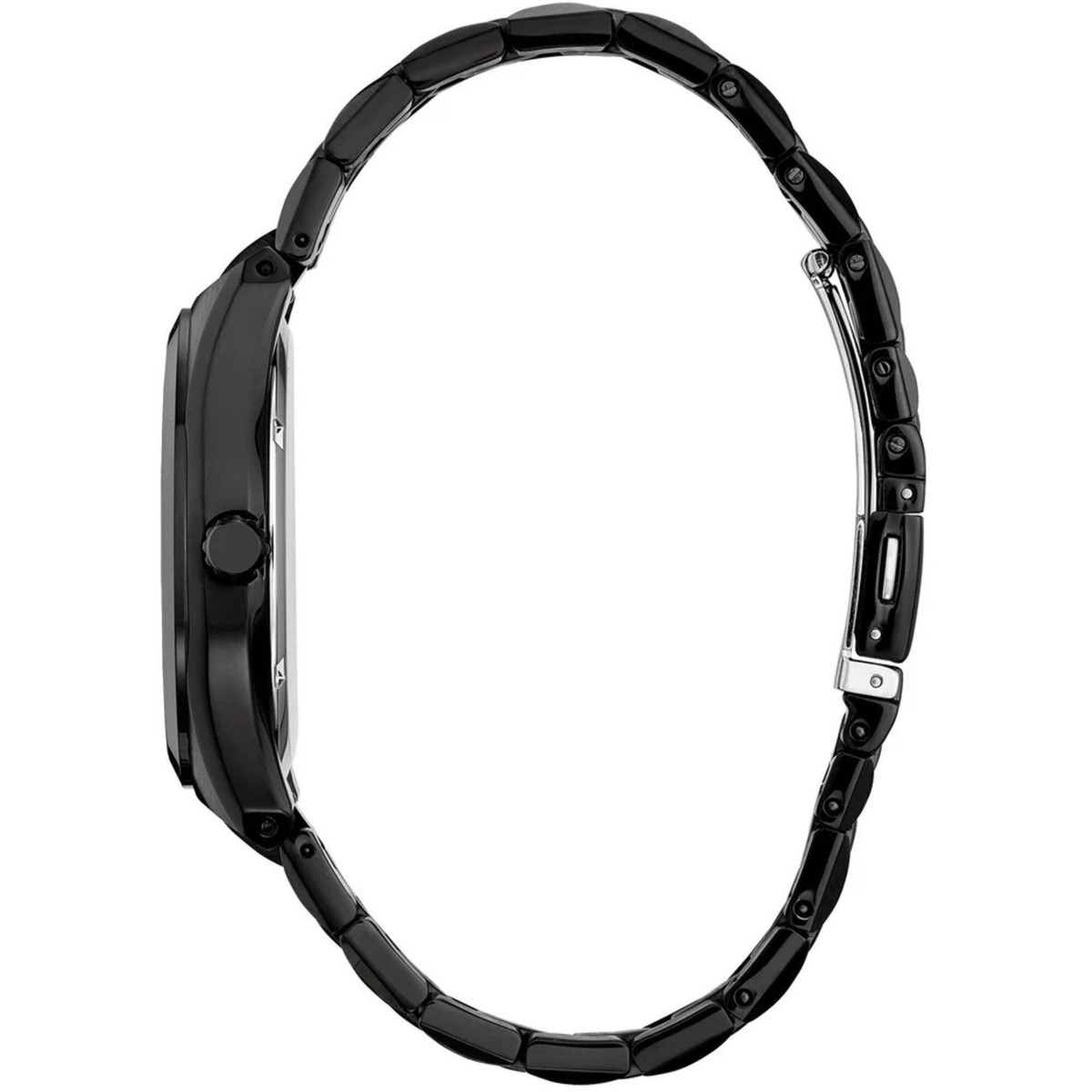 CITIZEN Eco-Drive 腕時計 黒ステンレス Citizen Eco-Drive Mens Date Indicator Black Stainles Steel Watch