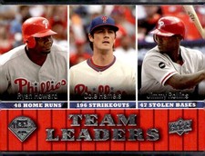 2009 Upper Deck #432 Ryan Howard / Cole Hamels / Jimmy Rollins(I)