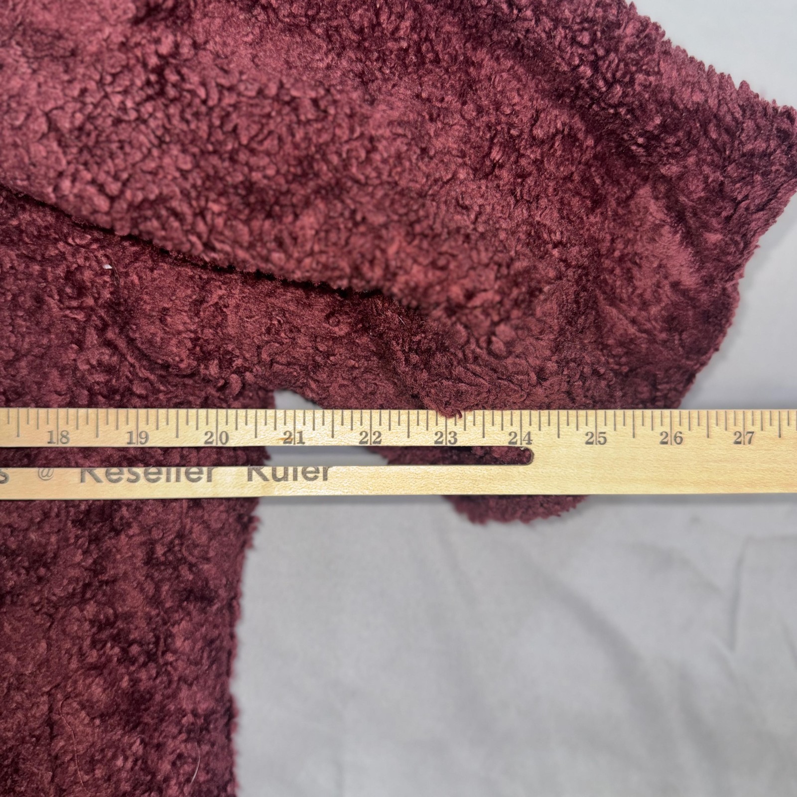 Pendleton Jacket Mens Medium Burgundy Sherpa Flee… - image 9