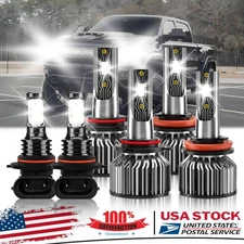 For Ram 3500 2011 2012 6x LED Headlight High&Low Beam Bulb+Fog Light Kit 26000LM