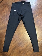 Women  s Under Armor Black Leggings Size Large Excellent Condition