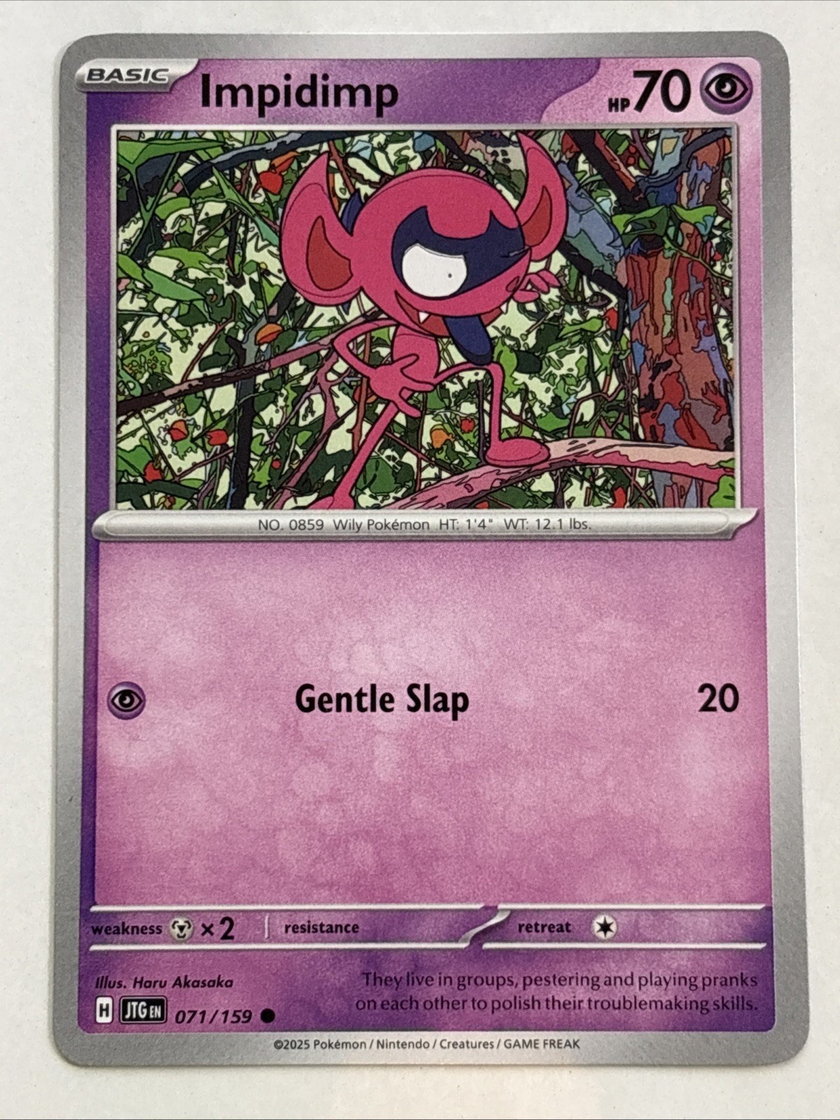 Pokémon TCG Journey Together Impidimp 071/159 NM