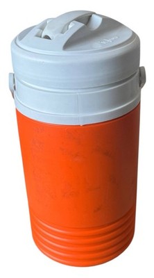 Igloo Orange Half Gallon Thermos OK Pre-Owned Condition