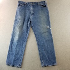Dickies Jeans Mens Sz 38x32 VTG Relaxed Fit Med Wash 100 Cotton Normcore Durable