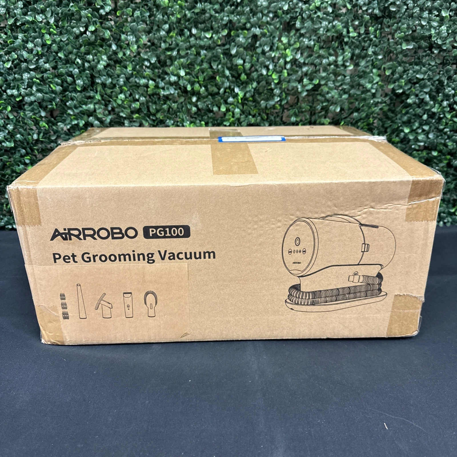 AIRROBO PG100 Pet Grooming Vacuum & 5 Grooming Tools, 12000Pa Suction Power New