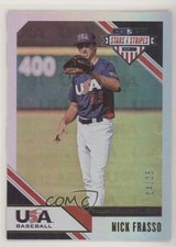2020 USA Baseball Stars & Stripes Longevity Team Logo Gold 4/25 Nick Frasso tj1