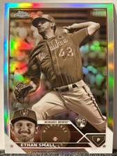 Ethan Small 2023 Topps Chrome #46 RC Rookie Sepia Refractor Milwaukee Brewers