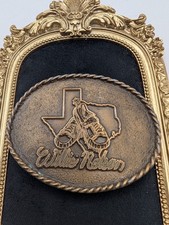 QK26153 VERY COOL VINTAGE 1970s WILLIE NELSON COUNTRY MUSIC BELT BUCKLE