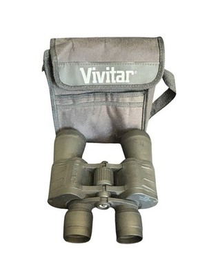 Vivitar Binoculars 7x50 UV Coated Optics w/ Case Tactical Black Wide View Field