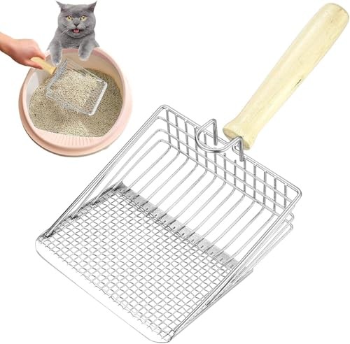 Pelle à litière chat en métal solide pour stopper le gaspillage