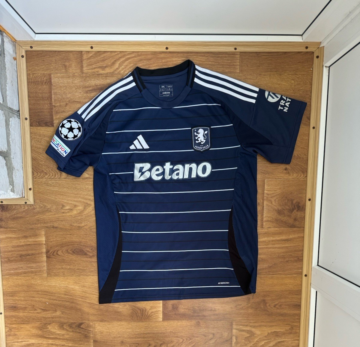 Adidas Aston Villa 2024/25 Soccer Third Jersey Blue Men's Size XL