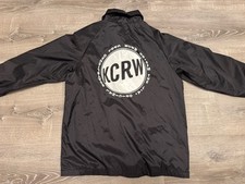 KCRW Radio 89.9 FM NPR Public Radio Los Angeles Coaches Jacket Size S Black