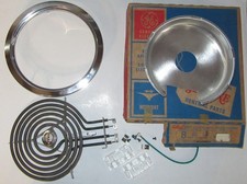 NEW NOS GE Range Surface Element 8" KIT WB30X185 / WB30X166 3-Wire w/Drip Bowl