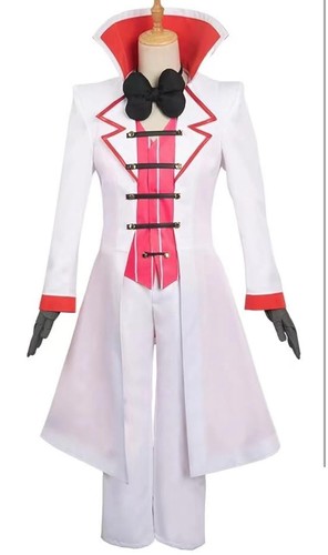 Hazbin Lucifer Morningstar Hotel Cosplay Costume Halloween Uniform (WTF50) - Picture 4 of 8