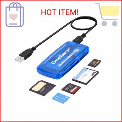 Onefavor SmartMedia Cards Reader Writer, All-in-1 USB Universal Multi Card Adapt