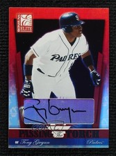 2002 Donruss Elite Passing the Torch 38/50 Tony Gwynn Xavier Nady Auto HOF 0r54