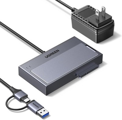 UGREEN M.2 NVMe SATA USB Adapter, USB 3.2 10Gbps Festplatten Adapter für M.2