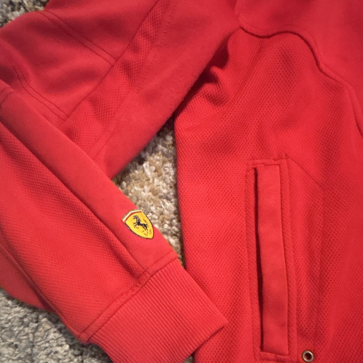 PUMA Scuderia Ferrari Red Full Zip Racing Formula 1 Jacket, Size M View 6
