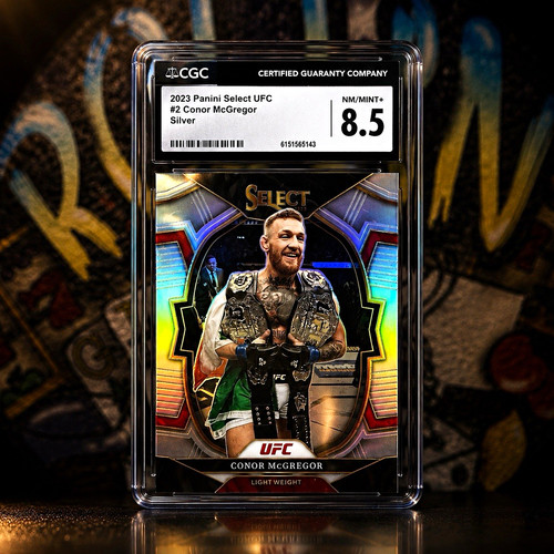 2023 Panini Select UFC Concourse Conor McGregor #2 Silver Prizm CGC 8.5