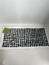 New KATE SPADE PILLOW COVER DOT STAMP BLACK PAINTBALL FLORAL 10" X 20" FREE S&H