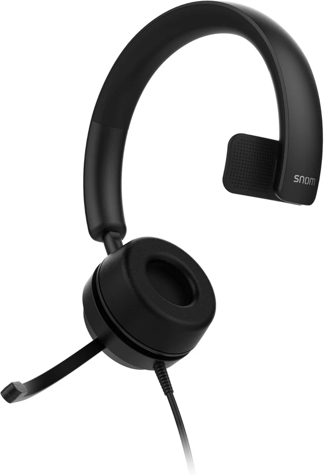 A310M Cuffie Filo - Auricolari Monoaurali per Call Center E Uffici - Audio HD, C - Immagine 3 di 4