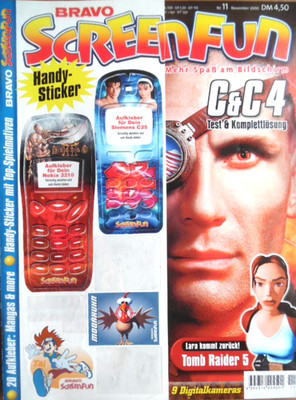 BRAVO SCREENFUN 11 - 2000 C & C 4 Tom Raider 5 Monkey Island Mario Party Shaft