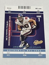 2004 Fleer Authentix Football #19 - Jeremy Shockey - New York Giants