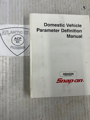 Snap On Domestic  Vehicle Parameter Definition Manual