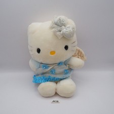 JK58-A JUNK Hello Kitty Sanrio Blue NTT 1999 Angel Plush 7" Toy Doll Japan