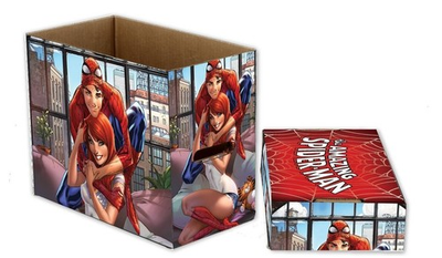 #ad #ad *NEW* Lot of 5 Spider Man Mary Jane Marvel Graphic Comic Boxes J Scott Campbell $59.99