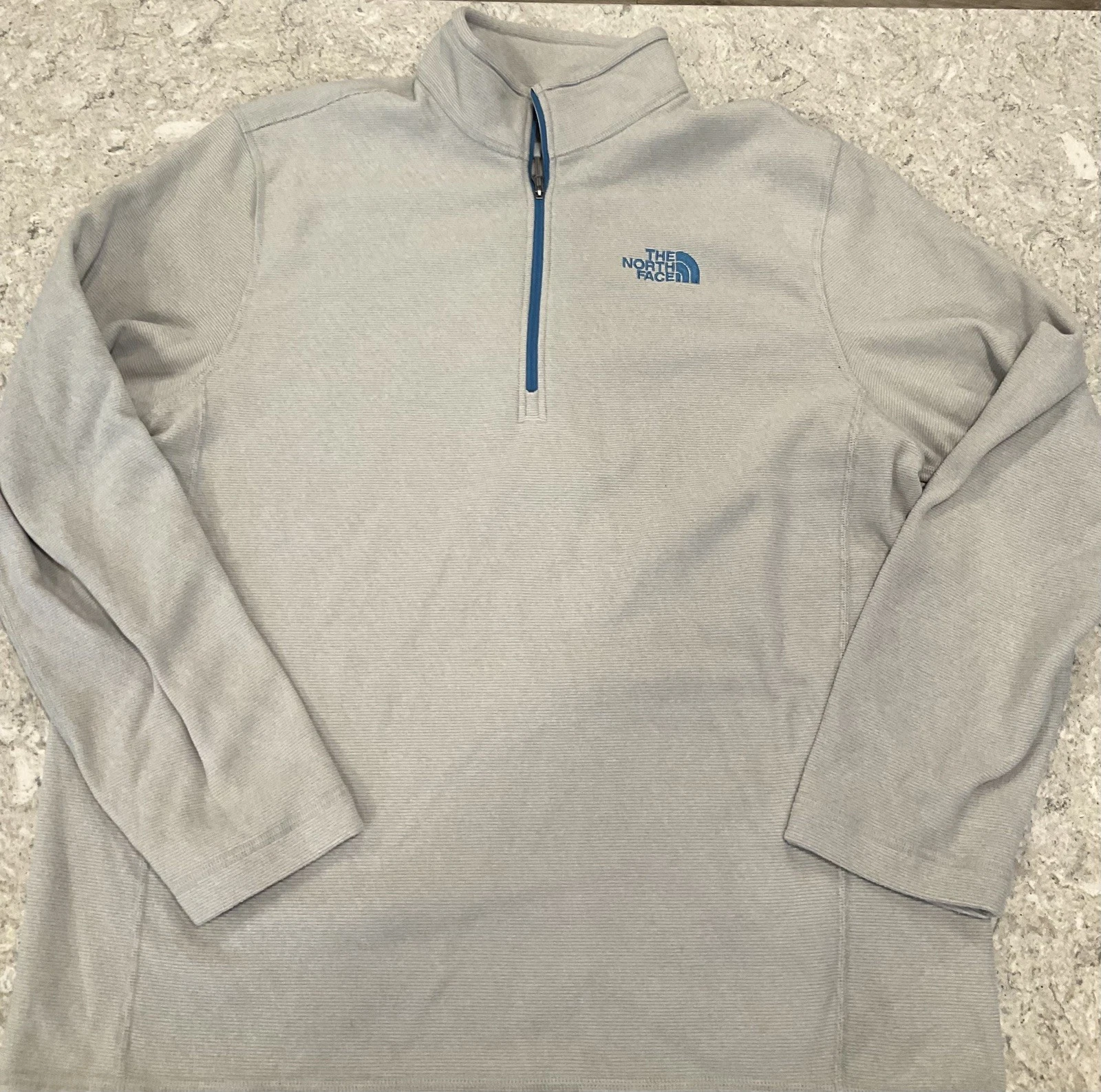 The North Face Gray Lightweight Fleece Jacket-Large
