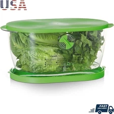 Produce Storage Container W/ Colander Adjustable Air Vent Meal Prep Essentials
