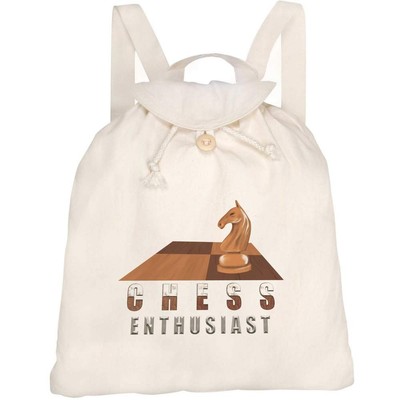 Canvas Rucksack / Backpack ''Chess Enthusiast's Knightly Stand'' (RK00033220)