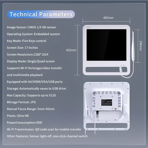 High-quality Digital Dental Intra Oral Camera with Monitor - Picture 18 of 24