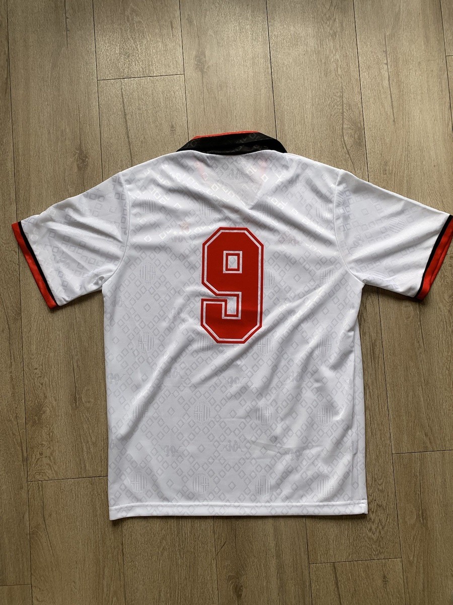 Ac Milan Football Shirt #9 Van Basten 1988/89 Mens European Cup