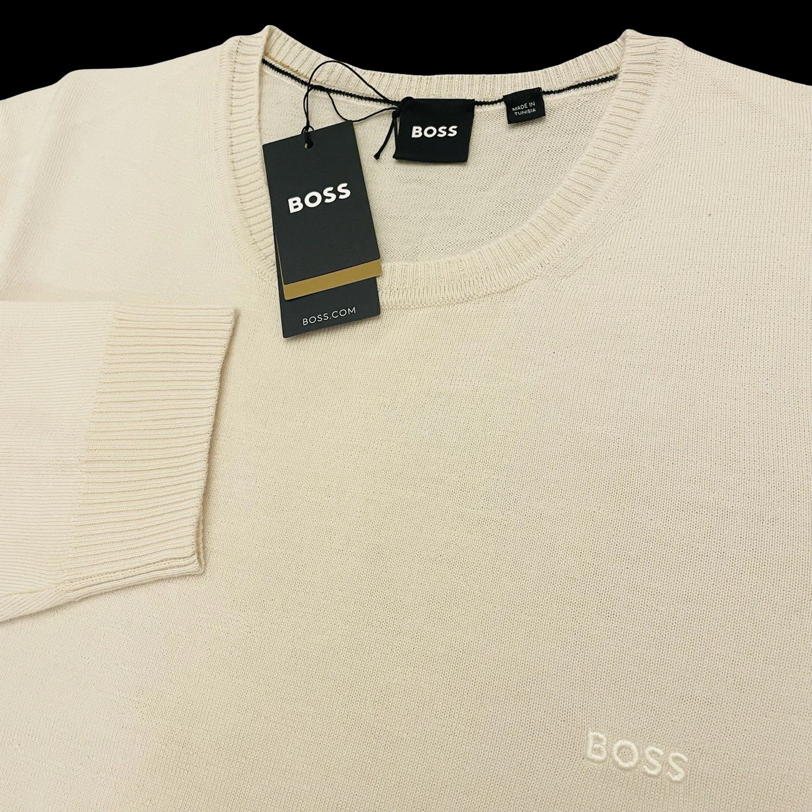 BOSS Bagritte Virgin Wool Sweater Crewneck OPEN WHITE Size Large $179
Opens in a new window or tab