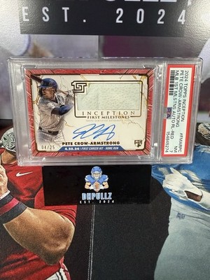 2024 Topps Inception Pete Crow-Armstrong First Milestones Rookie Patch Auto /25
