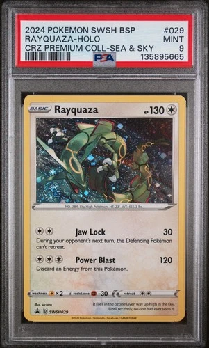 2024 POKEMON SWSH PROMO ZENITH PREMIUM COLLECTION #029 RAYQUAZA-HOLO PSA 9