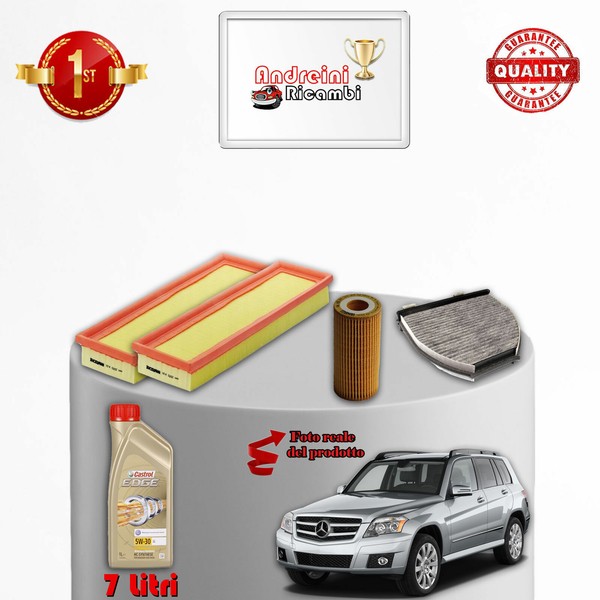 Set Service 3 Filter Und ÖL Mercedes GLK 350 X204 200KW 272CV Von 2008--image