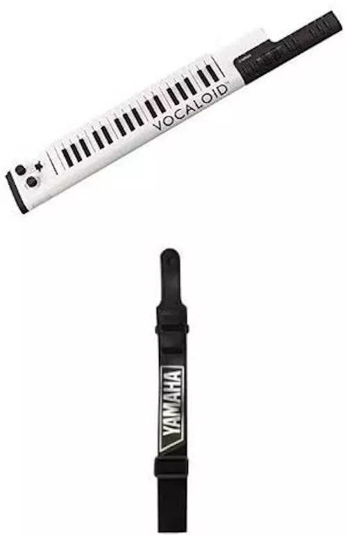 YAMAHA VKB-100 Digital Vocaloid Keyboard & Guitar Strap Black SP-141BL Set