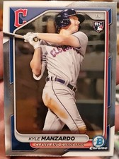 2024 Bowman Chrome Baseball Cleveland Gaurdians Kyle Manzardo RC No.86