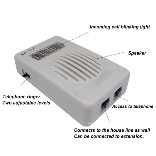 External Ringer For Cell Phone 70dB Phone Amplifier Volume Enhancer With Light - Photo 8 sur 12