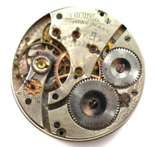 Vintage Waltham Grade 625 16s 17J Hunting Pocket Watch Movement lot.wp